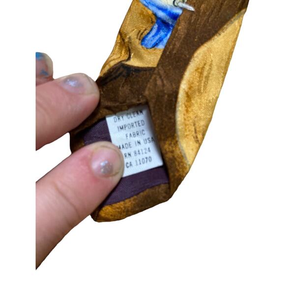 Ralph Marlin Time Warp 1991 Vintage Novelty Necktie Silk - Picture 6 of 6